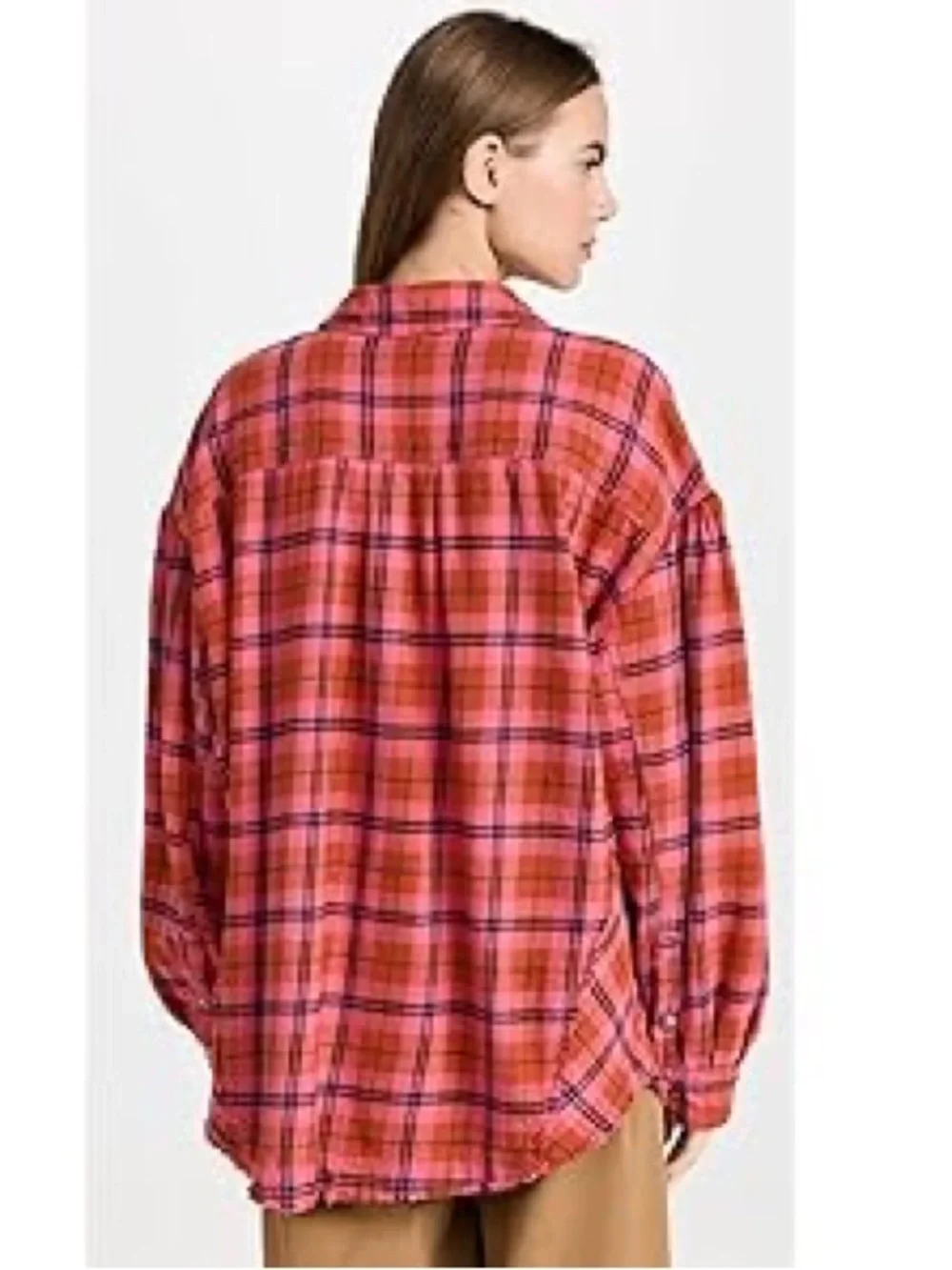 We The Free  /,Free People/ Happy Hour Flannel Shirt  0B/518542  ~ Size S